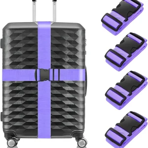 4 Pack Luggage Straps 79