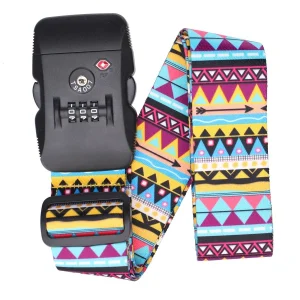 TSA Lock Luggage Strap Adjustable Suitcase Belt Travel Holiday Security 20-28